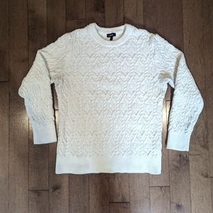 Express Fall White Sweater - Fits like SMALL